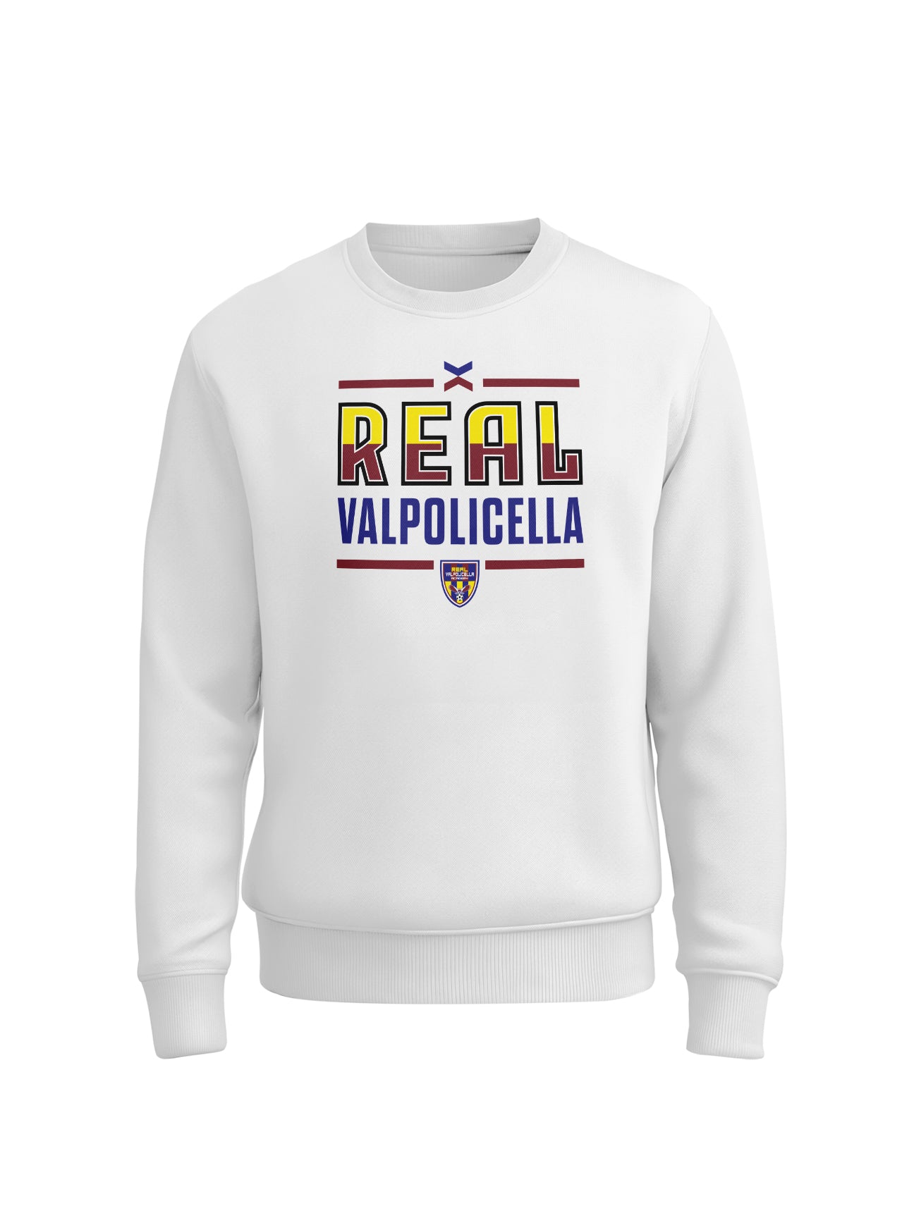 Felpa girocollo supporter Classic - REAL VALPOLICELLA ACADEMY