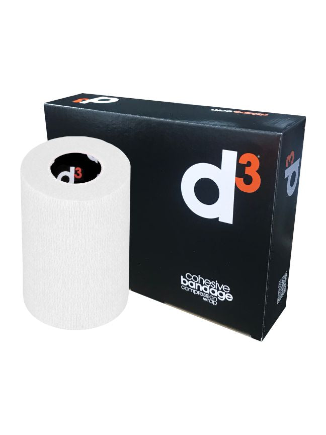Bendaggio coesivo a compressione 10 cm x 5 mt Bianco | D3