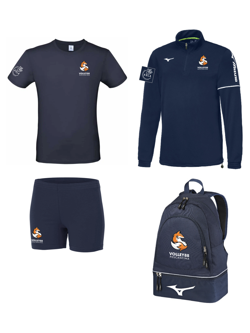 Kit minivolley/under 12 con zaino - VOLLEY 88 PESCANTINA