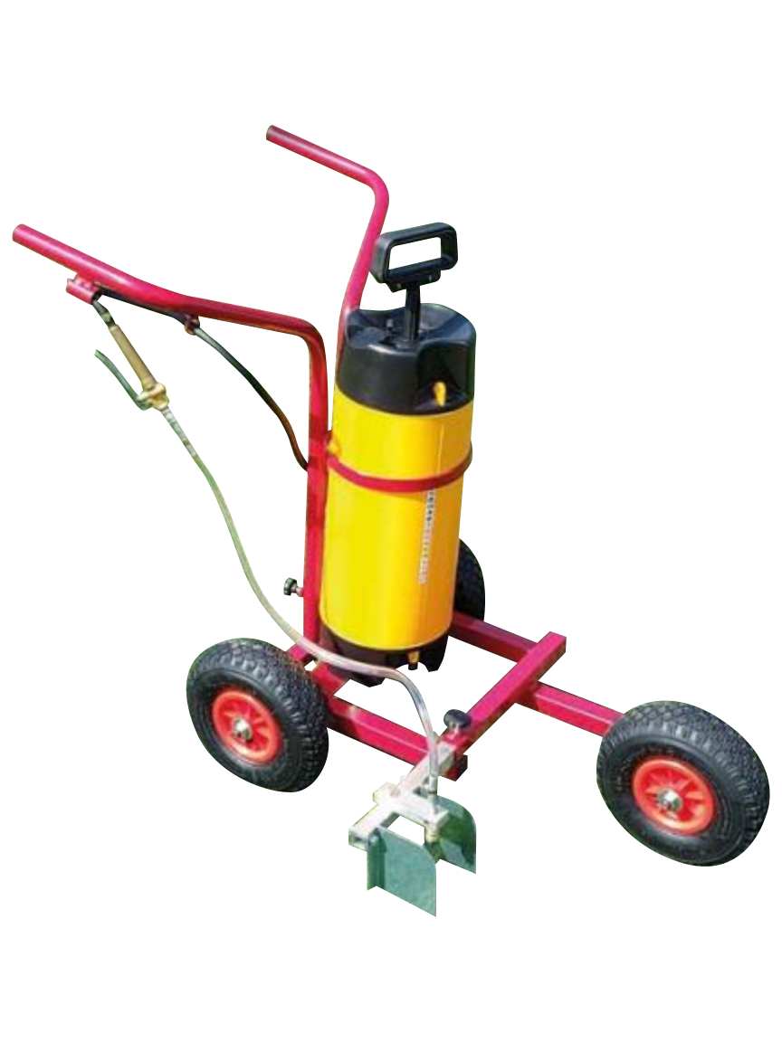 carrello traccialinee campi calcio a spruzzo manuale