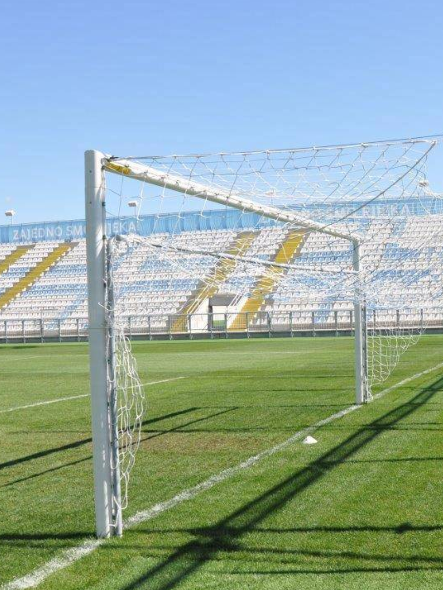 Ribaltine in alluminio per porta calcio regolamentare misure 732x244 cm