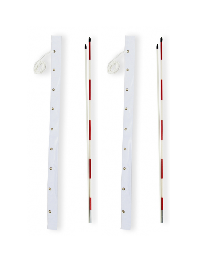 antenne pallavolo smontabili 2 pezzi smontate