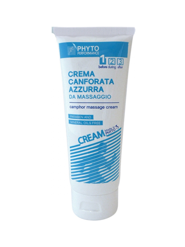 crema azzurra canforata tubetto 250ml phyto performance