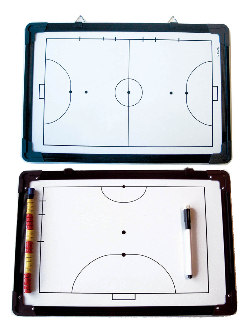 lavagna calcetto futsal bifacciale magnetica cancellabile 45x30 cm