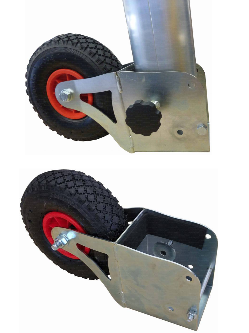 Ruota con staffa trasportabile porta calcio calcetto impianto volley