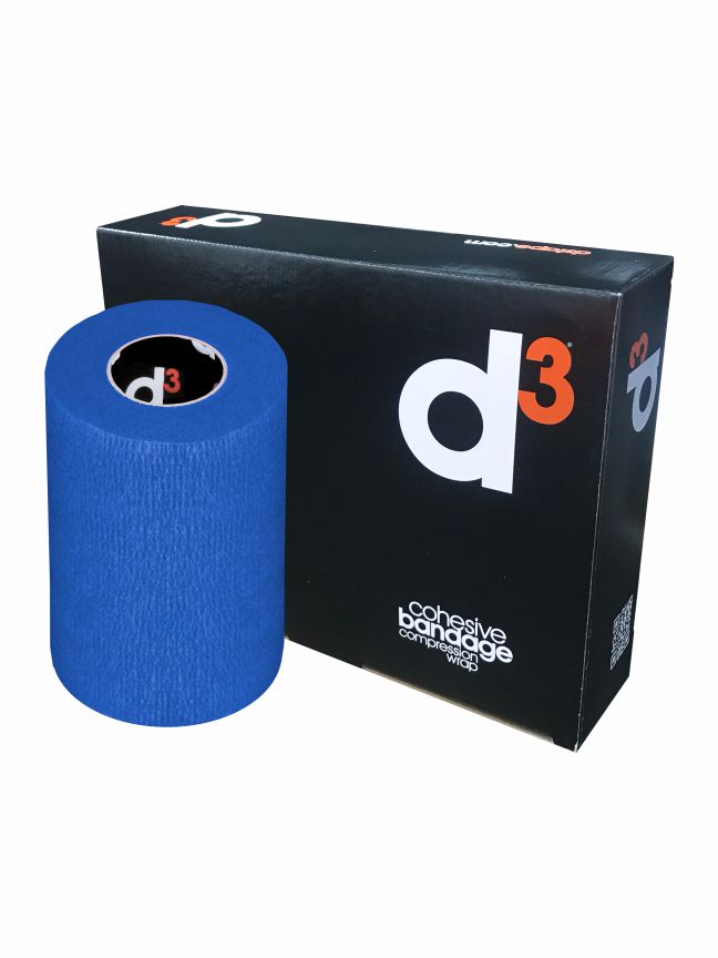 Bendaggio coesivo a compressione 10 cm x 5 mt Blue Royal | D3