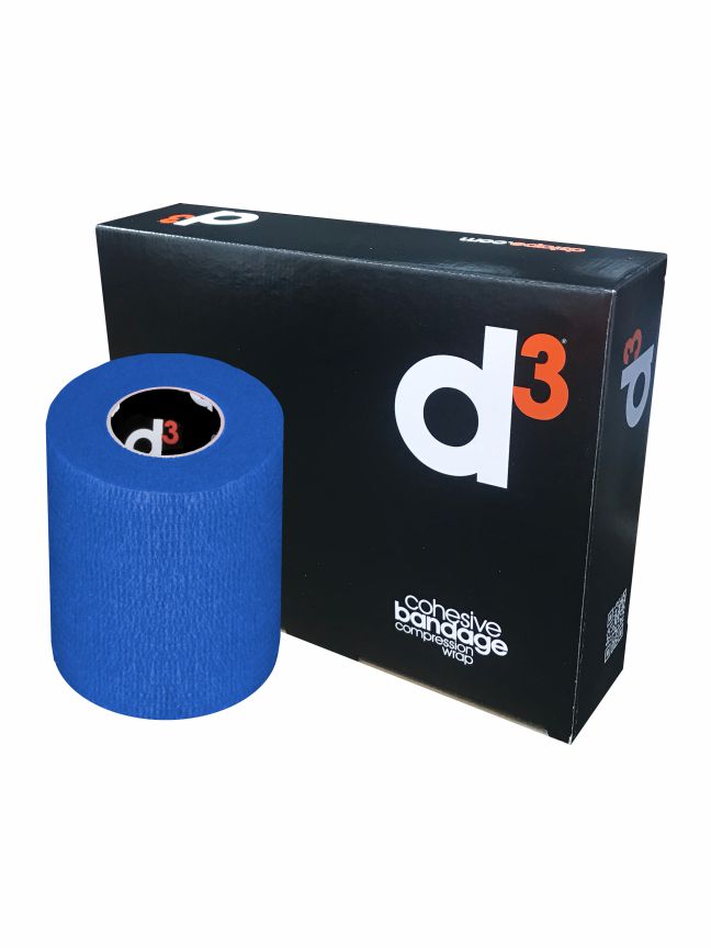 Bendaggio coesivo a compressione 7,5 cm x 5 mt Blu Royal | D3