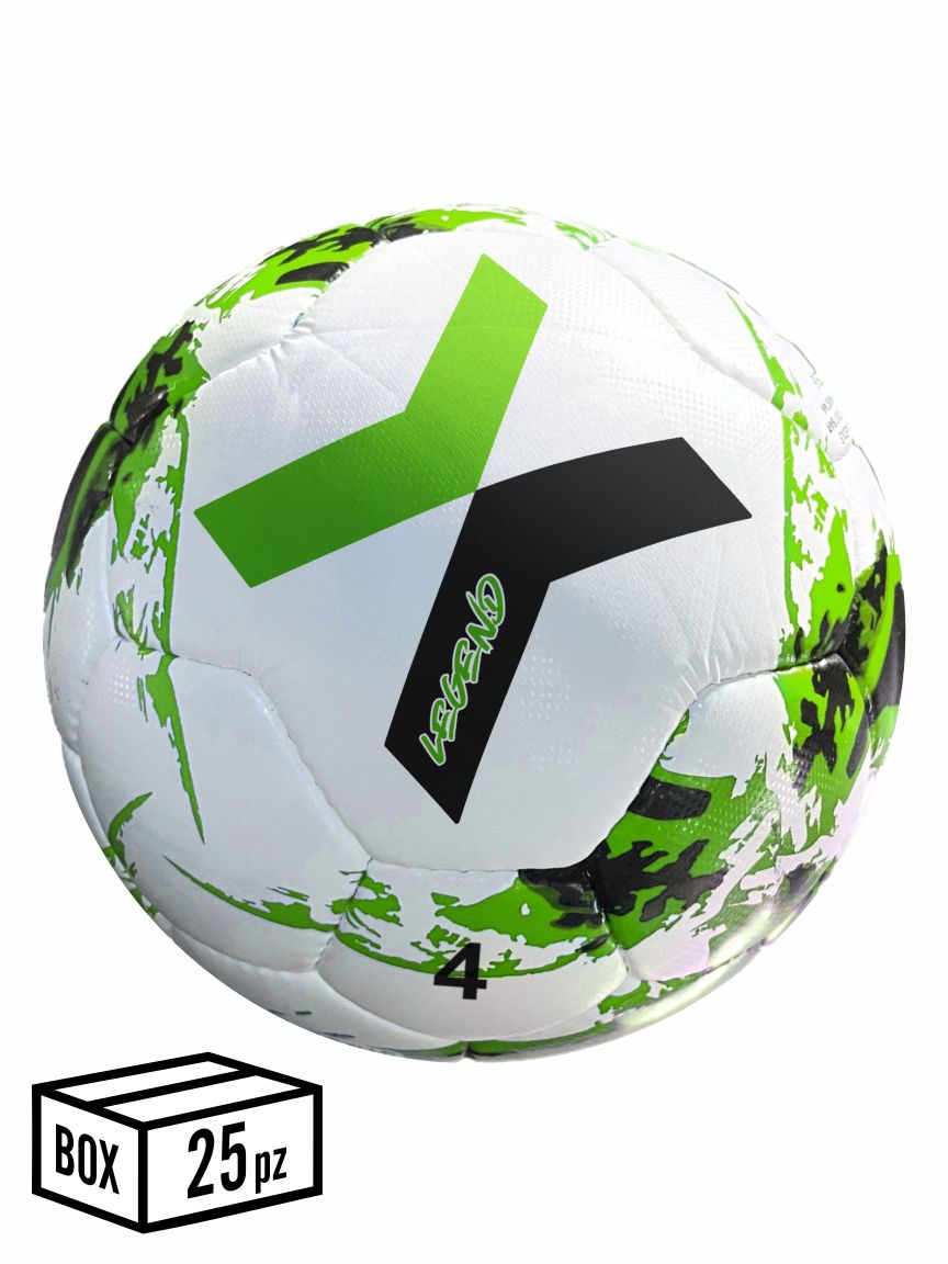 MTS LEGEND N.4 PALLONE BIANCO-VERDE - BOX 25 pz
