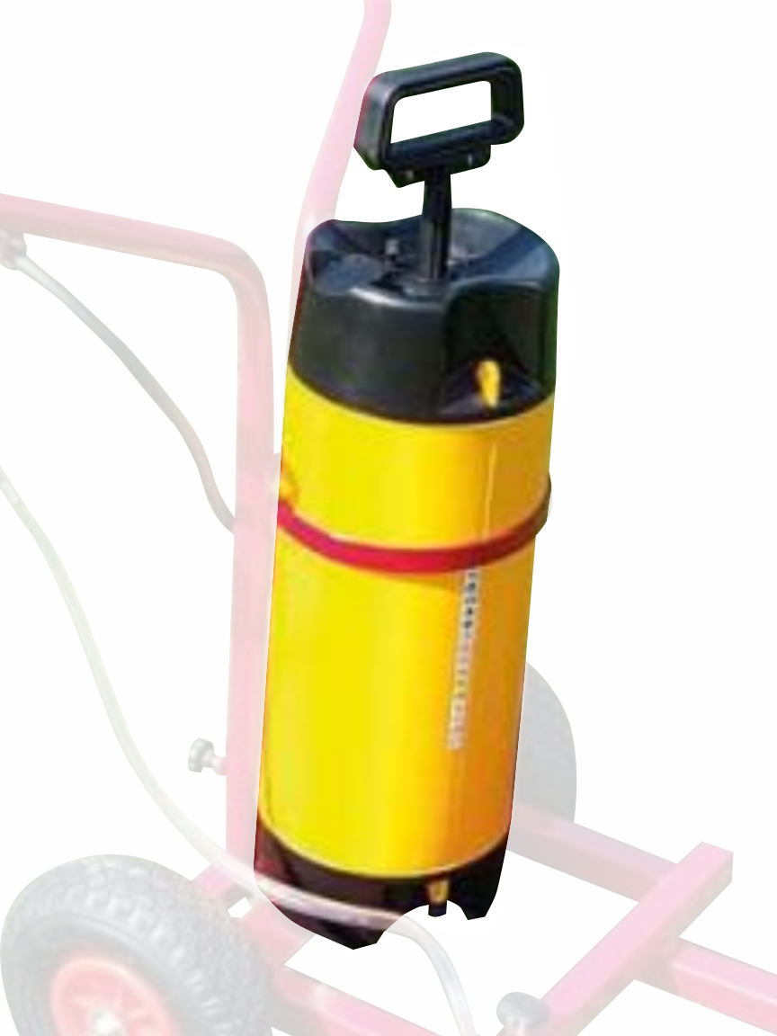 serbatoio colore per carrello a spruzzo manuale per campi calcio