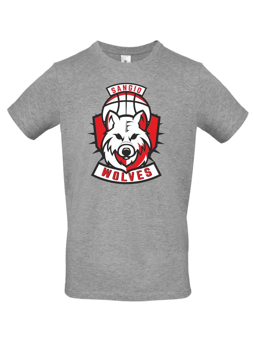 t-shirt personalizzata Sangio Wolvass Basketball