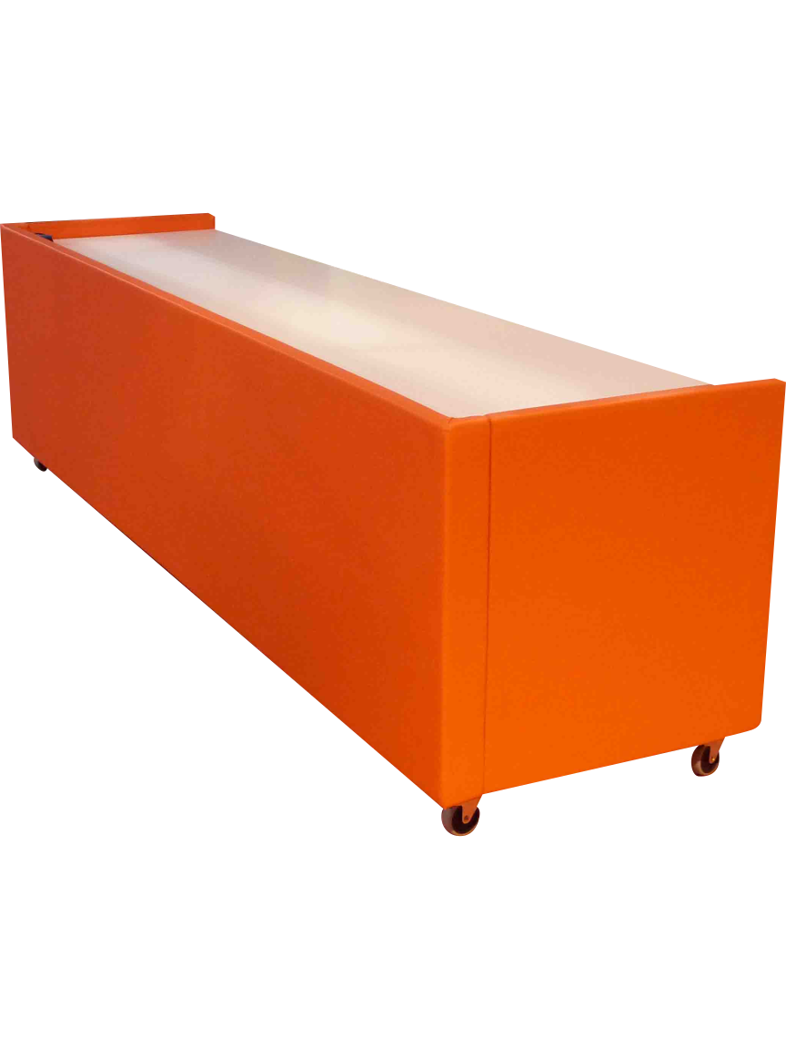 Tavolo per giudici ibaslet pallavolo n alluminio carenato  con ruote autobloccanti e protezioni totali foto1