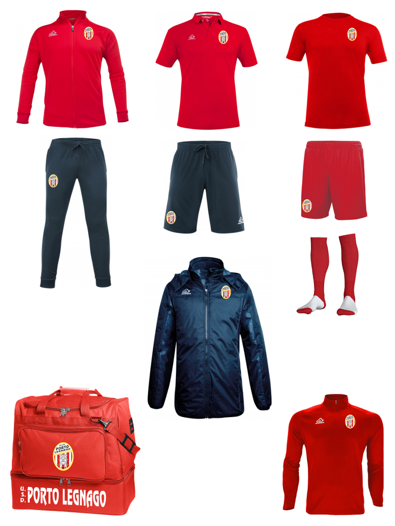 Kit completo ufficiale Porto Legnago Calcio