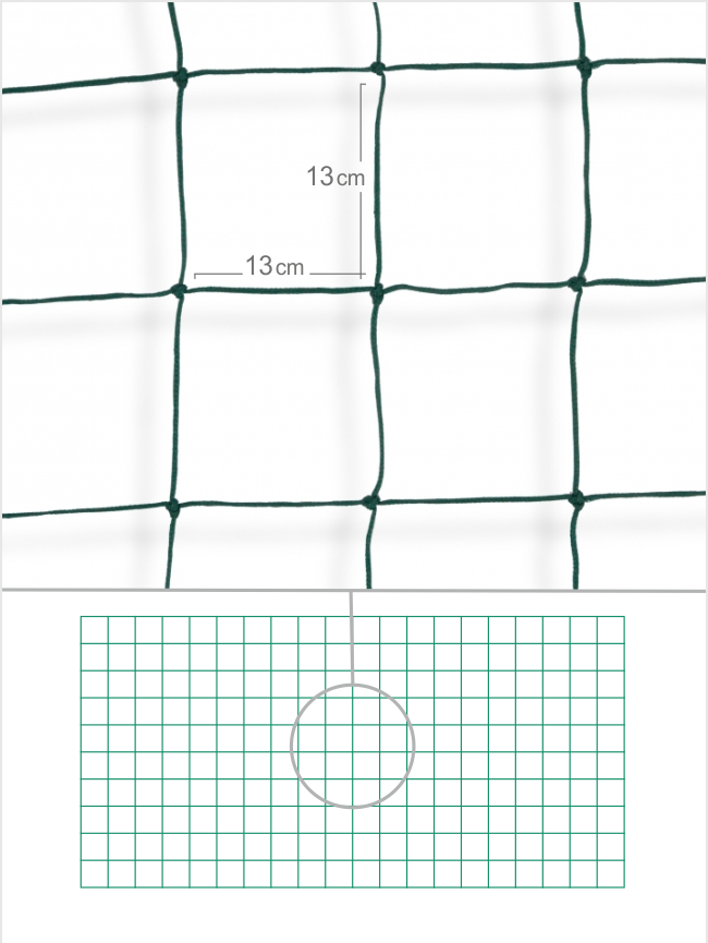 rete recinzione campi sportivi maglia 13x13