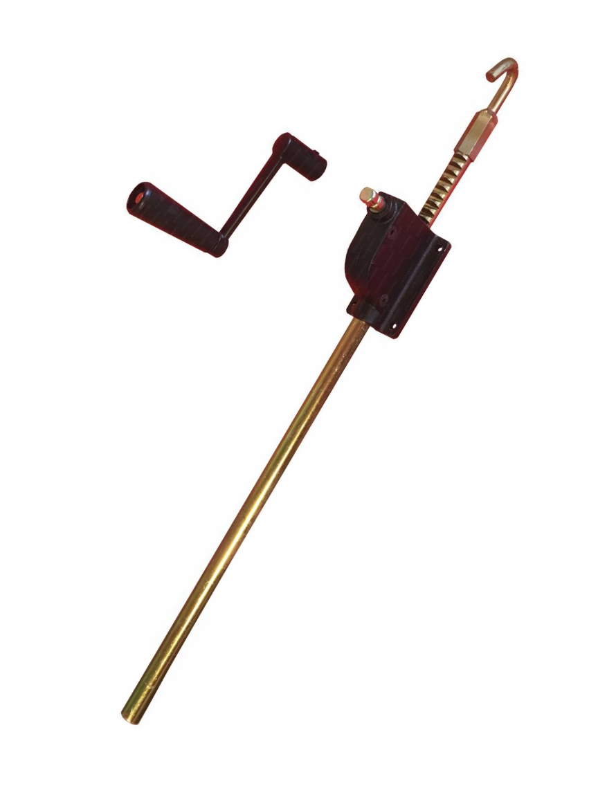 argano per impianto pallavolo in ottone con uncino